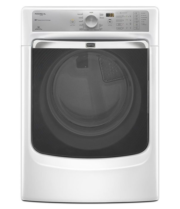 Maytag Maxima XL Front Load Steam Washer and Steam Dryer SET (Electric Dryer) in White N4