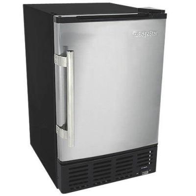 EdgeStar IB120SS Ice Maker, 12 lbs, Stainless Steel and Black N5