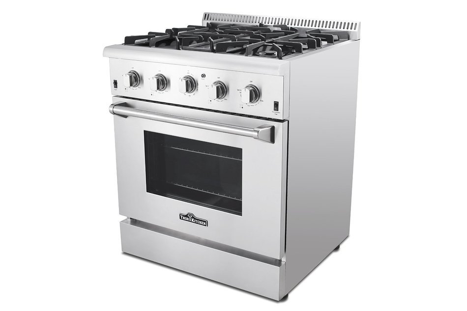 Thorkitchen HRG3026U 30" Gas Range with 4.2 cu. ft. Oven, 4 Burners, Convection Fan, Stainless Steel N6