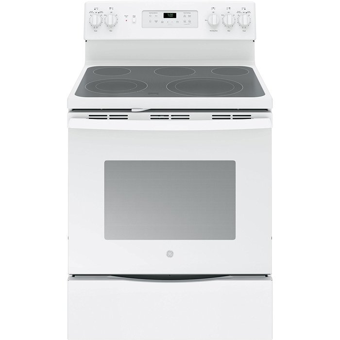 GE JB700DJWW 30" White Electric Smoothtop Range - Convection N2