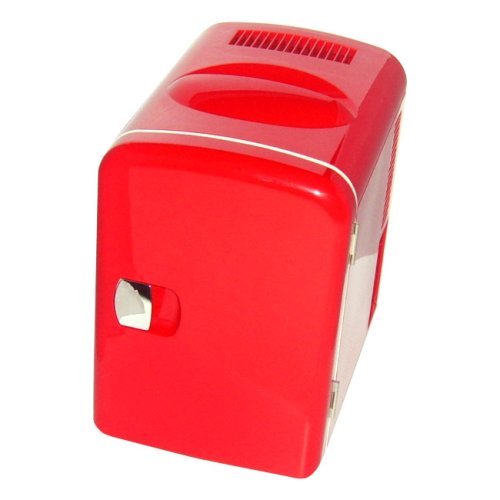 RED MINI FRIDGE COOLER WARMER FOR CAR, OFFICE, HOME N2