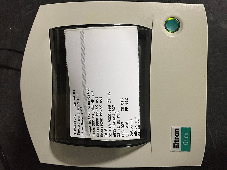 Zebra LP 2443 desktop thermal label printer N5