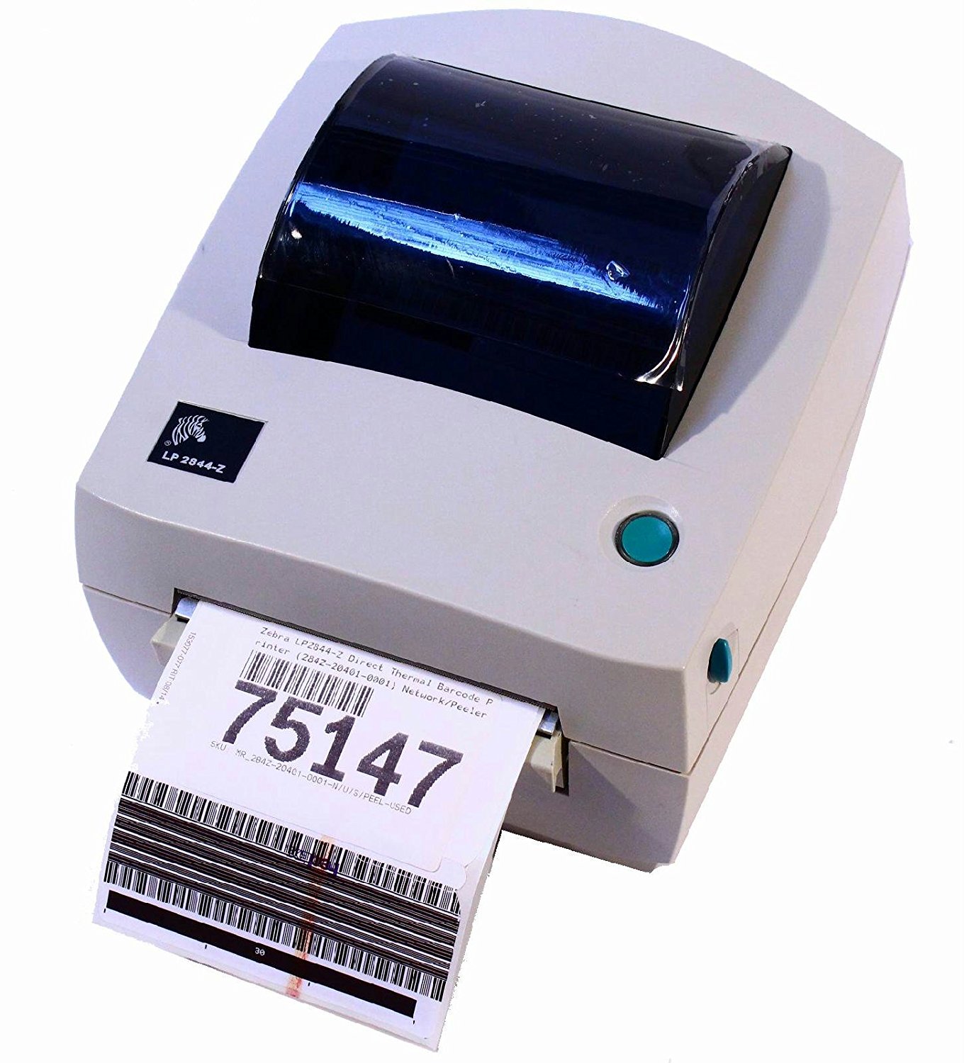 Zebra Lp2844 Z Direct Thermal Barcode Printer 284z 20401 0001 Networkusbserialpeeler 203dpi 2370