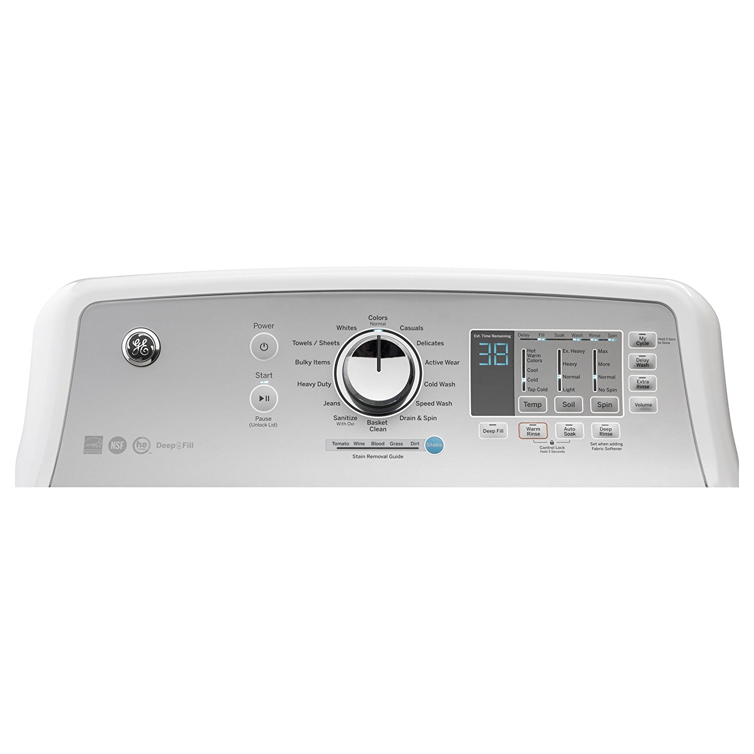 GE 4.6 Cu. Ft. White Top Loading Washer N4 free image download