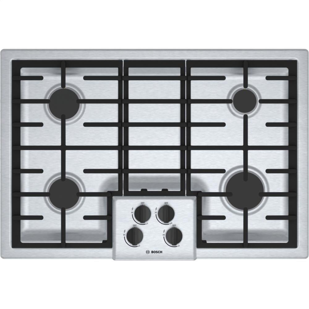 Bosch NGM5055UC 500 30" Stainless Steel Gas Sealed Burner Cooktop
