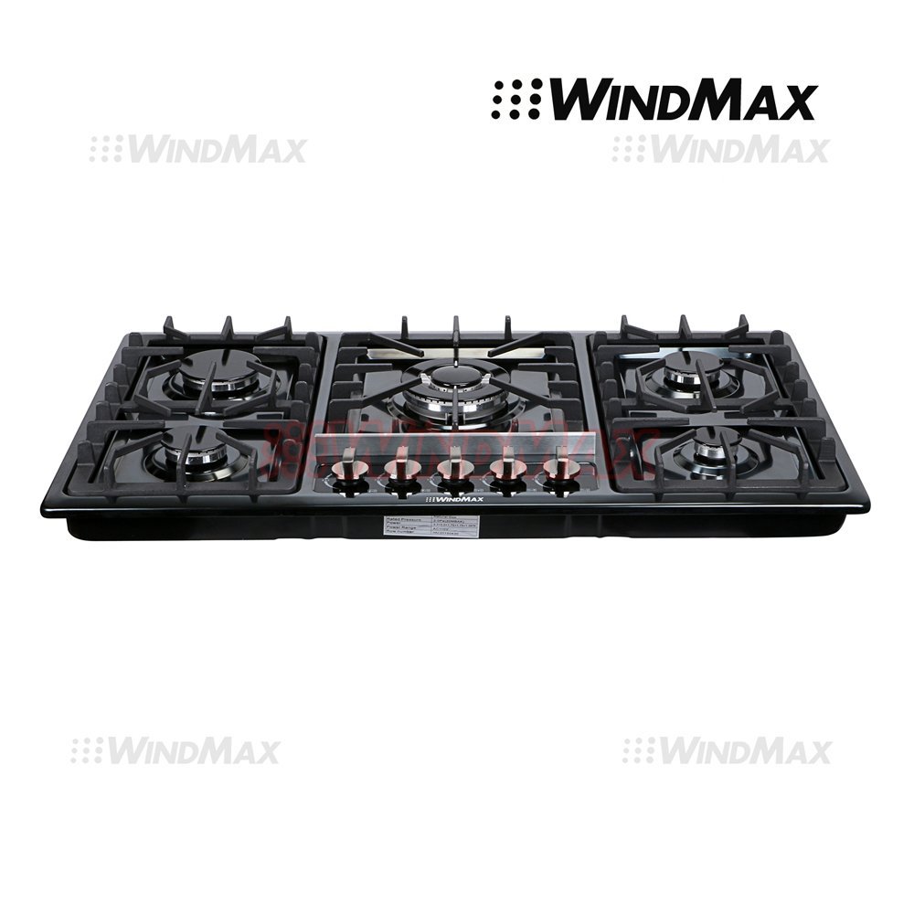 Windmax Black Titanium Stainless Steel Burner Built In Stoves