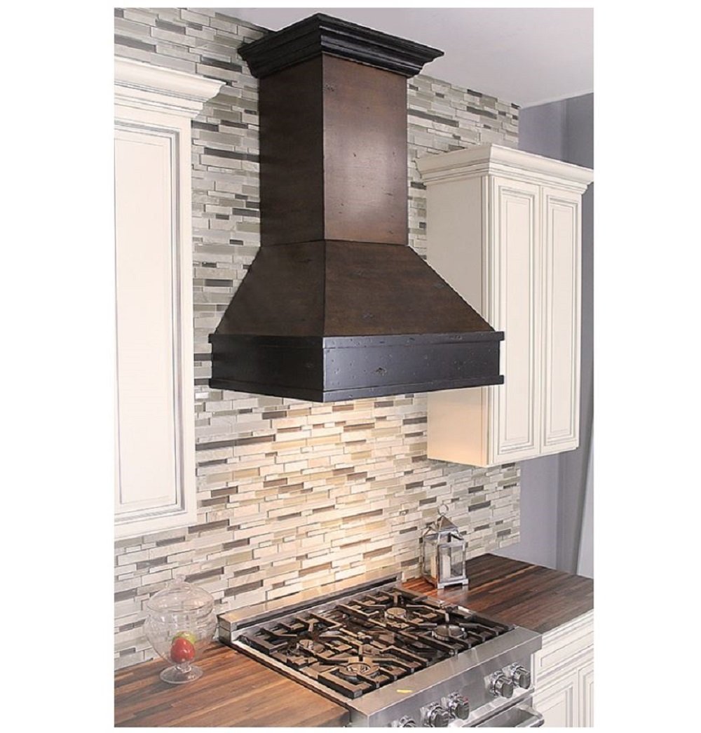 Z Line 329AH36 1200 CFM Wooden Wall Mount Range Hood, 36", Antigua/Hamilton free image download