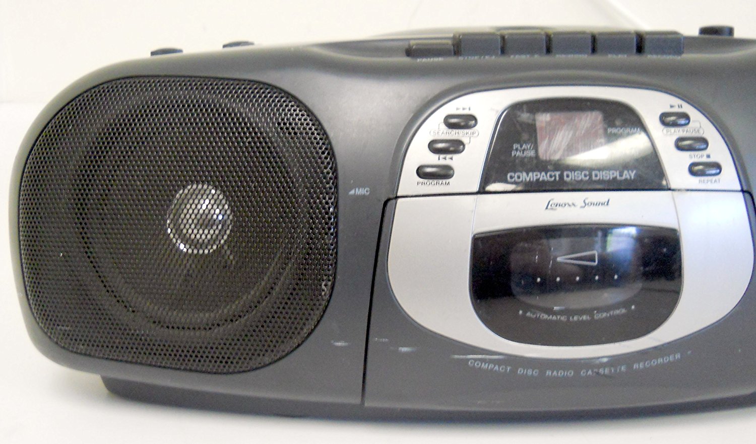 Lenoxx Sound CD101 Compact Disc Radio Cassette Recorder Player Boombox
