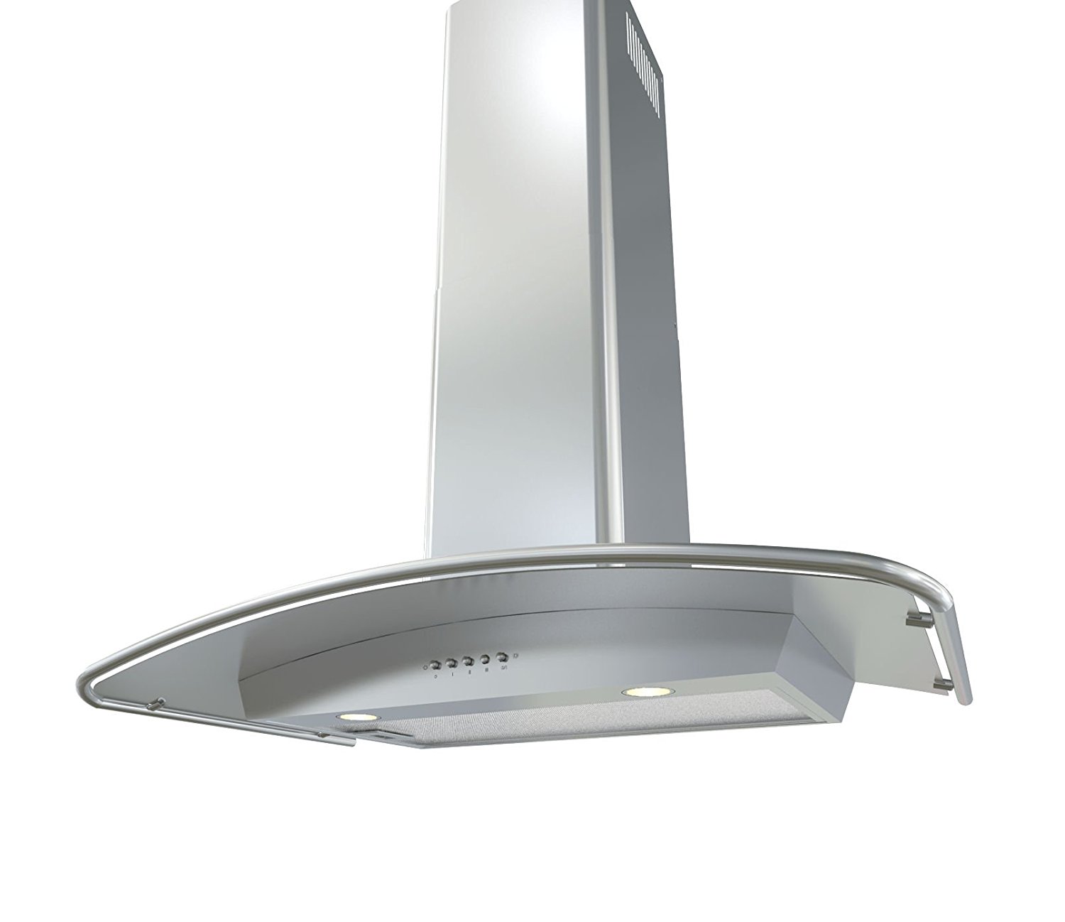 Zephyr BMIE36BS 600 CFM 36 Inch Wide Wall Mounted Range Hood with Halogen Light, Stainless