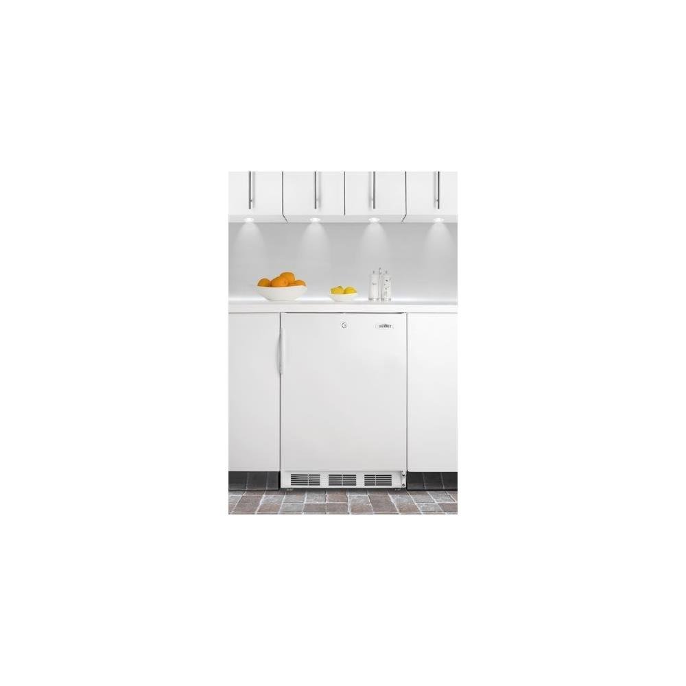 Summit CT66LBIADA ADA Compliant Refrigerator Freezer In White For Built   5549555 