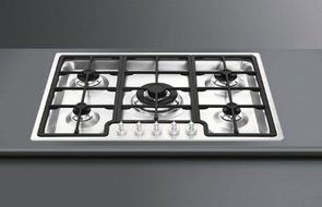 28" Gas Cooktop with 5 Sealed Burners Including 2 Rapid Burners Automatic Electronic Ignition Safety Valves and...