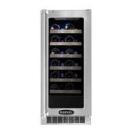 Marvel Professional MPRO3WCMBSLR 15 Wine Cellar 24-Bottle Capacity, Blue LED, Right Hinge withLock