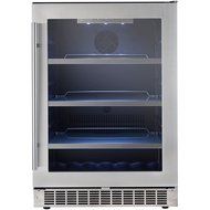 Danby DBC056D1BSSPR Silhouette Built-In Beverage Center, 5.6 Cubic Feet, Black/Stainless Steel/Glass