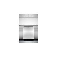Summit ALB753LBLSSHH 24" Compact ADA Compliant All Refrigerator with 5.5 Cu. Ft. Capacity Automatic Defrost Adjustable...