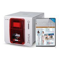 Evolis Zenius Expert Single Side ID Card Printer with Ethernet Connectivity and AlphaCard ID Suite Basic Software