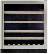 Chateau 68 Bottle Single Zone Wine Refrigerator Finish: Stainless Steel, Hinge Location: Left