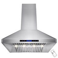 AKDY 36" Wall Mount Stainless Steel Touch Control LED Display Cooking Fan Range Hood N3