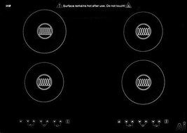 Summit SINC430220 30" Smoothtop Electric Induction Cooktop With 4 Cooking Zones Electronic Touch Controls Child...