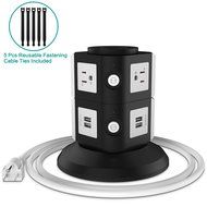 Surge Protector, FlePow 6-Outlet Power Strip Charging Station with 4-Port USB Charger for iPhone, iPad and Others... N2