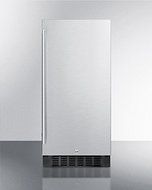 Summit FF1532BSS 15" Compact Refrigerator with Automatic Defrost Adjustable Glass Shelves Digital Thermostat and... N4