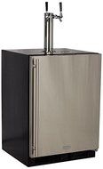 Marvel ML24BTS2RS Twin Tap Built-In Beer Dispenser with Right Side Hinge, 24", Stainless Steel