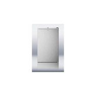 Summit CM421BLSSHH 20" Top Freezer Refrigerator With 4.1 cu. ft. Capacity Factory Installed Lock Manual Defrost... N3