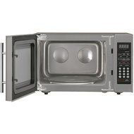 Stainless Steel Finish Digital Countertop Microwave, 6 Pre-programmed Functions, 1100 Watts, 1.3 Cubit Foot