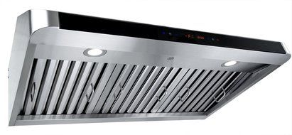 Golden Vantage 36" Under Cabinet Stainless Steel Range Hood GV1801A-90 with New Panel Design Gas sensor Remote... N4