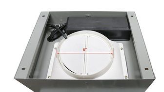 Awoco 36" RH-IG10 Stainless Steel Island Mounted 6 Speeds 900CFM Range Hood with 4 Lights N3