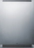 Summit CL68ROS 24" Approved for Outdoor Use Compact Refrigerator with 5.5 cu. ft. Capacity Factory Installed Lock...