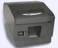 Star TSP743IIL Network Label Printer - Direct Thermal - 406 x 203 dpi - Ethernet, Gray (Cable and External Power...