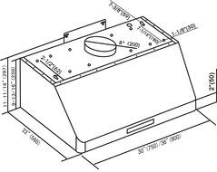 CAVALIERE 30" Under Cabinet / Wall Mounted Stainless Steel Kitchen Range Hood w/ Remote Control 900 CFM AP238-... N4