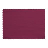 Creative Converting 50 Count Touch of Color Paper Placemats, Burgundy