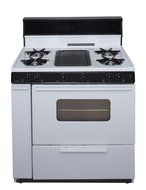 Premier 36" Cordless Gas Rng w/Grdl Wht - Factory Direct N2