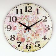 Beautiful Butterfly Wall Decoration Watch Clock Home Decoration Silent Wall Clock N3