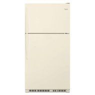 Whirlpool 33 in. W 20.5 cu. ft. Top Freezer Refrigerator BISCUIT