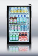 Summit SCR500BL7HHADA 20" All Refrigerator with 4.1 cu. ft. Capacity Glass Door Auto Defrost Adjustable Glass... N2