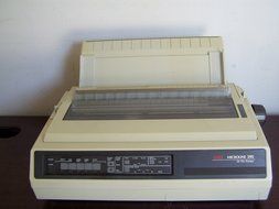 OKI MICROLINE 395 24 PIN Wide Format Dot Matrix Printer W/Test Prints N7