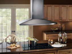 Broan E5490SS 480 CFM Stainless Steel Island Chimney Hood, 27-9/16-Inch x 35-7/16-Inch N2