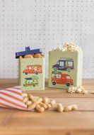 Now Designs L19014 Storage Tins, Food Trucks, Green, Set of 2 N10