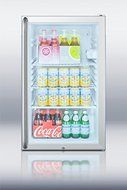 Summit SCR450L7SH 20&quot; Commercially Listed Compact Refrigerator With 4.1 cu. ft. Capacity Glass Door Factory Installed... N2