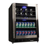 Magic Chef 44 Bottle Stainless Dual Zone Wine &amp; Beverage Cooler MCWBC77DZC N5