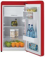 Daewoo Retro Compact Refrigerator 4.4 Cu Ft, Pure Red