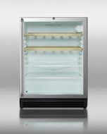 Summit SCR600BLCSSRCADA 24" Commercially Approved &amp; ADA Compliant Beverage Center with 5.5 cu. ft. Capacity Door... N2