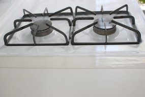 Kohzie Silicone Stove Counter Gap Cover WHITE, Stove Gap, Gap cap for stoves (Set of 2) N3
