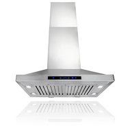 FIREBIRD New 30" European Style island Mount Stainless Steel Range Hood Vent W/Touch Button Control FBGV-2009-30 N7