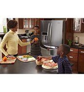 Kitchenaid KFXS25RYWH 35 5/8-Inch, 25.0 Cu. Ft. Standard-Depth French Door Refrigerator N3