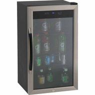 Avanti Showcase Beverage Cooler with Stainless Steel Door Frame and Dual-Pane Glass Door N2