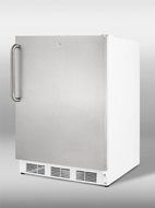 Summit FF6L7SSTBADA: Commercially approved, ADA compliant all-refrigerator for freestanding use, with stainless...