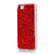 iPhone 7 2016 Bling Case,IKASEFU Creative 3 Layer Glitter Skin+Tpu+PC Glorious Silicone Bumper Case Cover for... N46